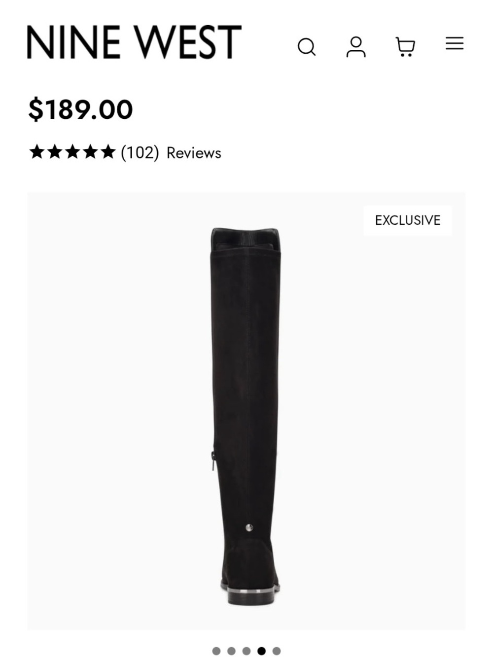 Nine West Black Over-the-Knee Boots